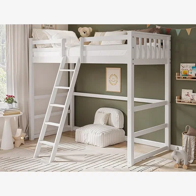 The Range Jules Highsleeper with Desk White - White