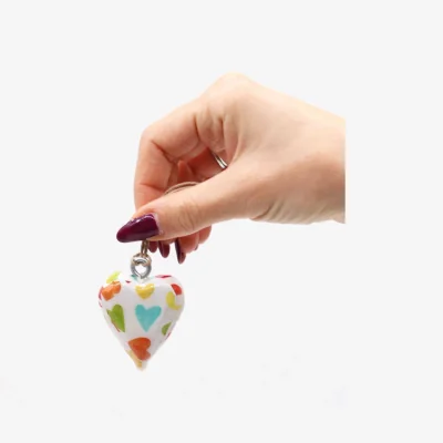 The Range Pastel Wooden Heart Decor - Small Heart Accent for Home  Desk - Multi