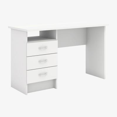 The Range Focus Desk With Three Drawers - White