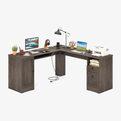 The Range Modern Office Desk Computer Desk - Grey