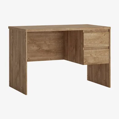 The Range Fribo Desk 2 Drawer in Golden Ribbeck Oak - Golden Ribbeck Oak