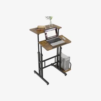 The Range Computer Desk Laptop Desks - Rustic Brown & Black
