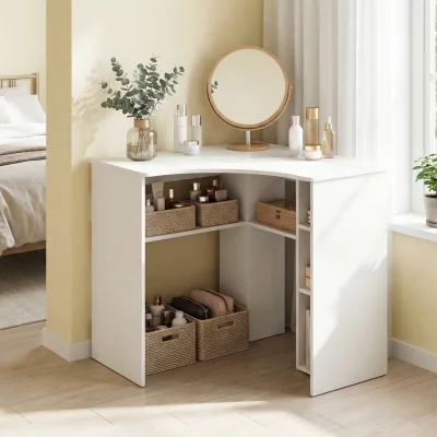 The Range Home Makeup Vanity Desk - White