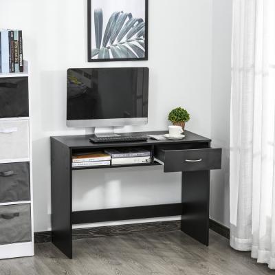 The Range Modern Computer Desk Tablewith Shelf & Drawer - Black