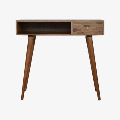 The Range Mixed Oak-Ish Writing Desk - Brown