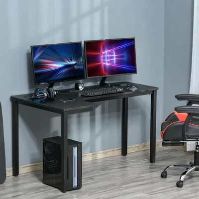 The Range L-Shaped Wooden Corner Desk - Black