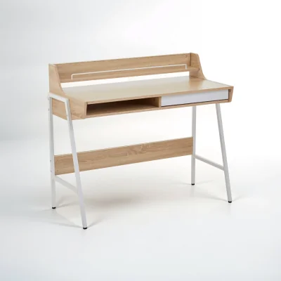The Range Bradbury Natural Oak Veneer Desk - Natural