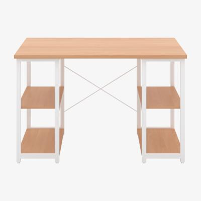 The Range Soho Desk With Shelves - Brown