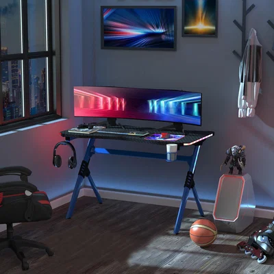 The Range Ergonomic Game Room Workstation - Blue