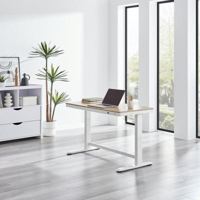 The Range Atticus Electric Height Adjustable Office Desk for Sitting or Standing - Oak/White