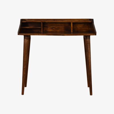 The Range Modern Hand Crafted Chestnut Multi Drawer Writing Desk - Brown