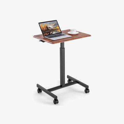 The Range Mobile Standing Desk Computer Desk Cart - Brown