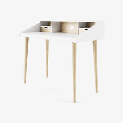 The Range Alphason Yeovil Desk - White/Light Oak