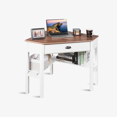 The Range Costway Wood Corner Computer Desk - Brown