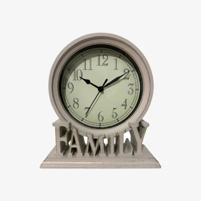 The Range Vintage Family Non Ticking Desk Clock Retro Mantel Clocks Blush - Pink