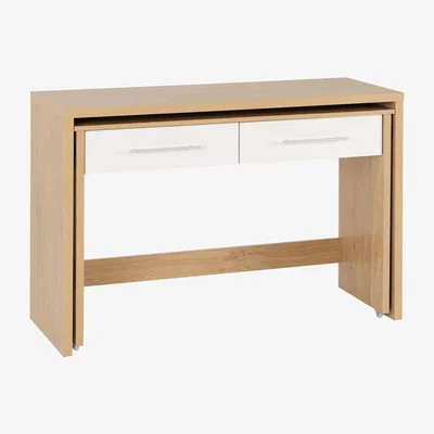 The Range Seville 2 Drawer Slider Desk - Grey
