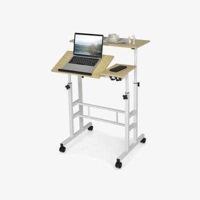 The Range Mobile Standing Desk - Natural