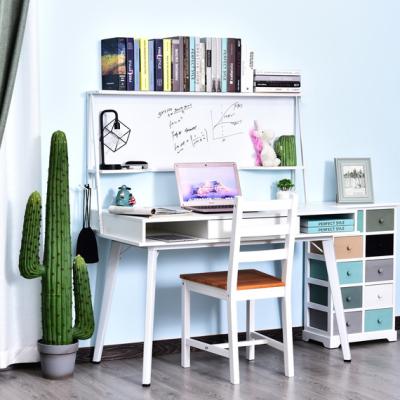 The Range Office Desk Workstation wIth Whiteboard - White