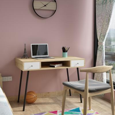 The Range Taxus 2 Drawer Oak Computer Desk - Oak