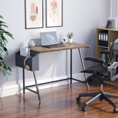 The Range Brooklyn Small Computer Desk - Dark Wood