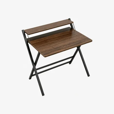 The Range Yaheetech Foldable Computer Desk Laptop Desk for Small Space - Brown / 106.5cm