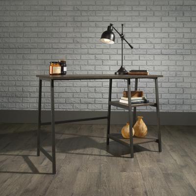 The Range Industrial Style Bench Desk - Smoked Oak