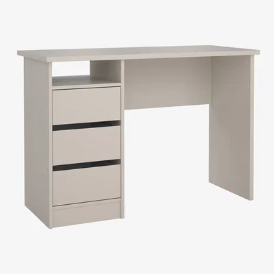 The Range Function Plus Desk 3 Drawers in Cashmere - Cashmere