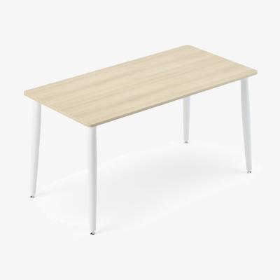 The Range Era Desk Wooden - Acacia - White