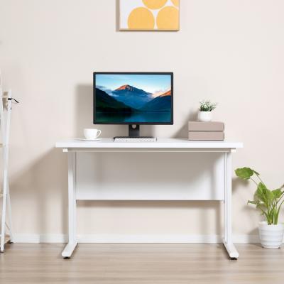 The Range Computer Desk with 2 Cable Management Holes - White