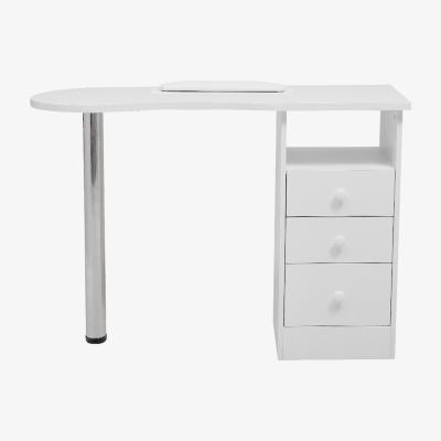 The Range Livingandhome 3 Drawer Manicure Table for Salon or Home - White