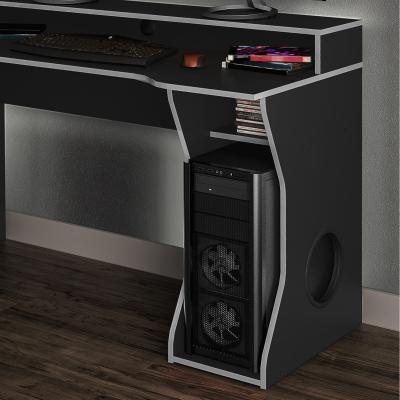 The Range Enzo Gaming Computer Desk - Black & Silver