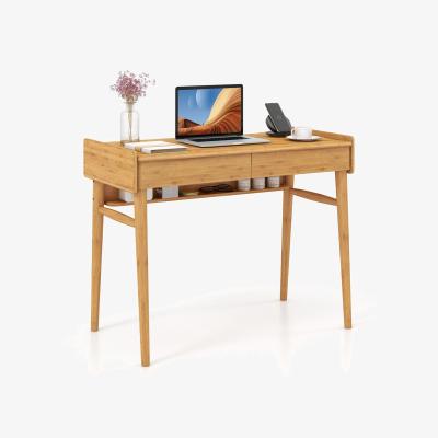 The Range Modern Bamboo Computer Desk - Brown