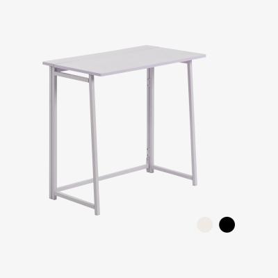 The Range Folding Wooden Desk 80cm White Lilac Metal Frame - White Lilac