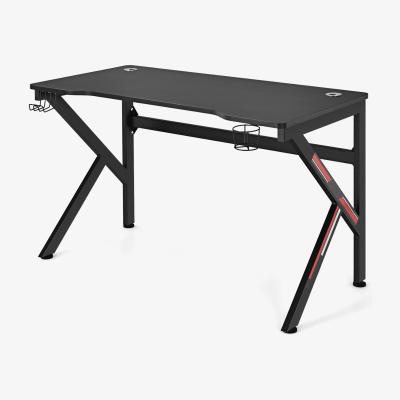 The Range K-shaped Gaming E-Sports Desk - Black