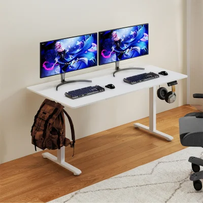 The Range 160 cm Height Adjustable Standing Desk - White