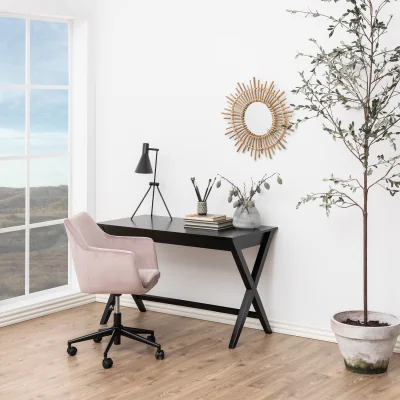 The Range Writex Desk 1 Drawer in Black - Black