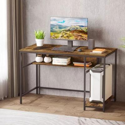 The Range Metal and Wood Industrial Home Office Desk - Brown and Black