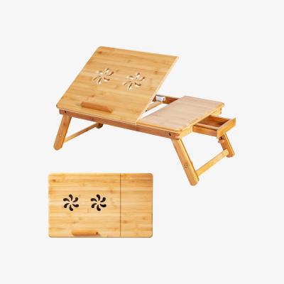 The Range Costway Bamboo Laptop Lap Tray Breakfast Serving Bed Tray - Natural