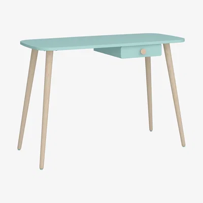 The Range Gaia 1-Drawer Desk - Cool Mint