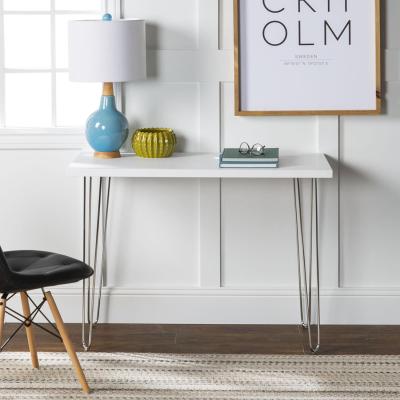 The Range Gretel Modern Computer Writing Desk - White - White