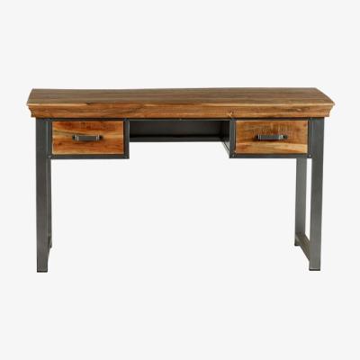 The Range Brayan Industrial 2 Drawer Writing Desk - Brown