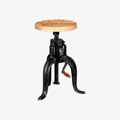 The Range Crank Industrial Small Crank Table - Brown
