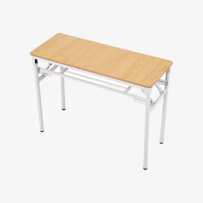 The Range Foldable Office Desk with Adjustable Feet - Wood