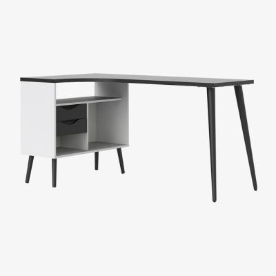 The Range Toyen Desk With Two Drawer - Black/White