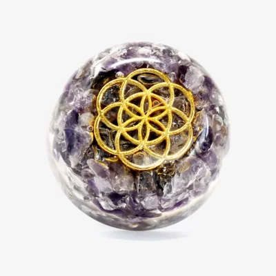 The Range Orgonite Desk Power Packs Amethyst Dome Multicolor - Purple