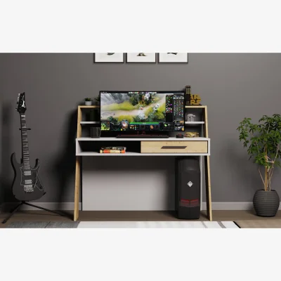 The Range Soho Desk - White and Oak