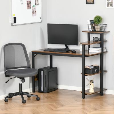 The Range Compact Computer Desk with Shelf - Brown