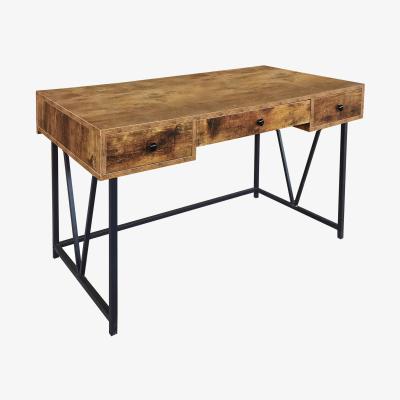 The Range Belleterre Rustic Home Office Desk - Nutmeg Black