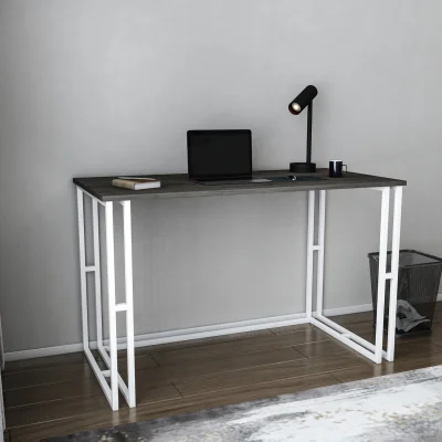 The Range Kane Study Desk - White and Wenge
