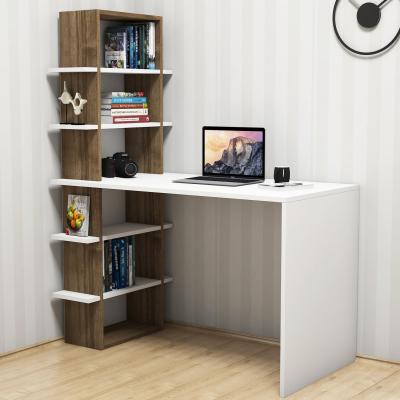 The Range Madelon Computer Desk - Walnut, White